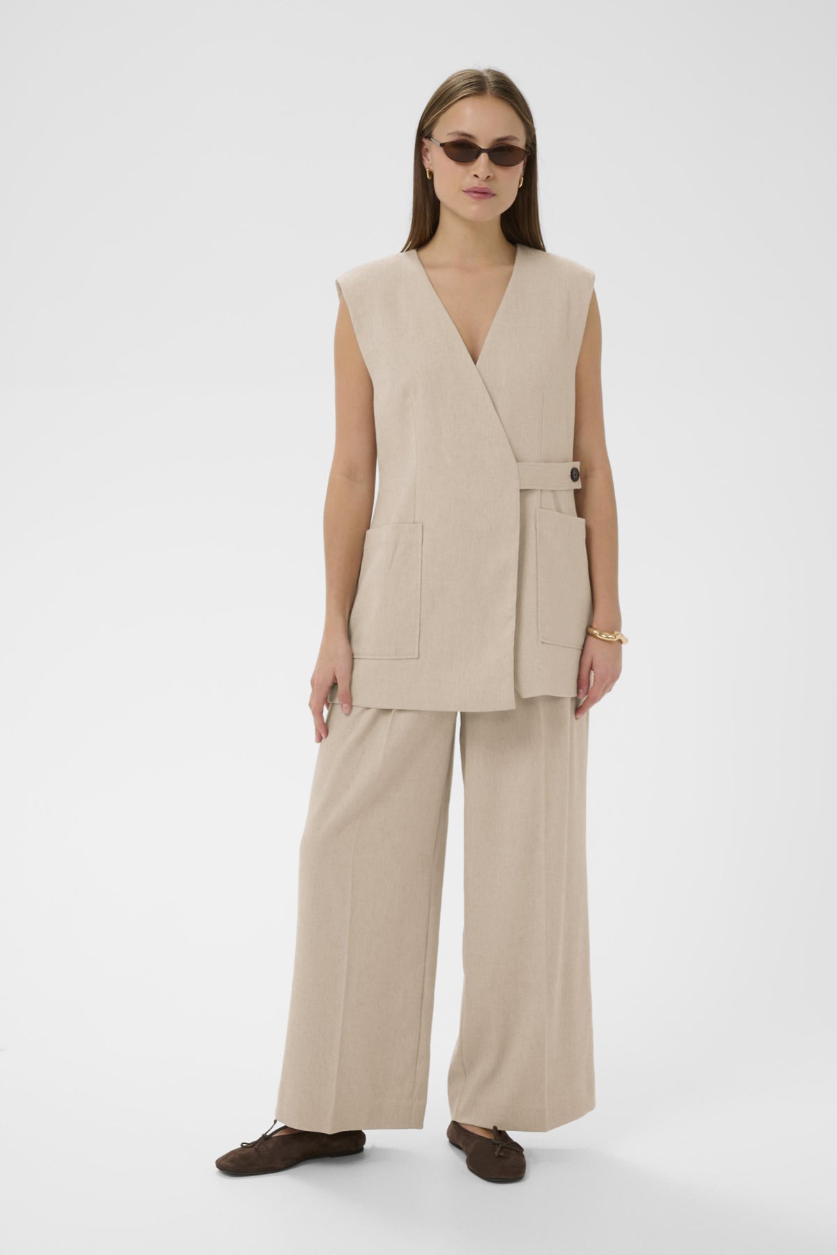 SLSofia Waistcoat White Pepper - 151307 - 30409059