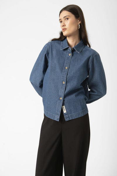 SLDielle Denim Shirt Medium Blue Denim - 30409071 Thumbnail