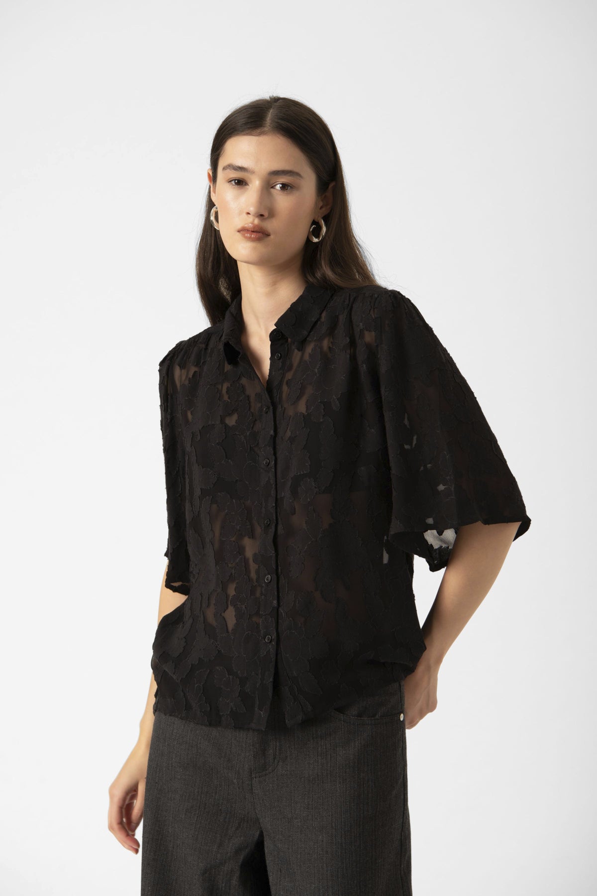 SLFelisia Hela Shirt SS Black - 30409085