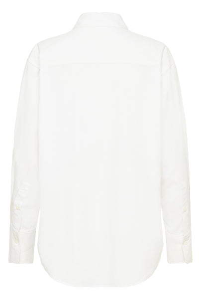 SLNoelle Poplin Shirt LS Bright White - 110601 - 30409104 Thumbnail