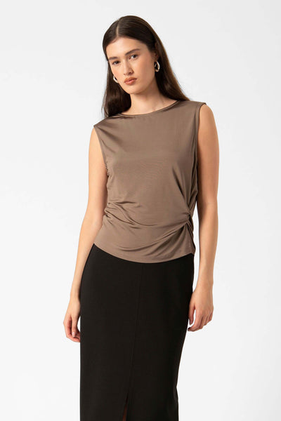 SLClara Twisted Top Morel - 30409118 Thumbnail