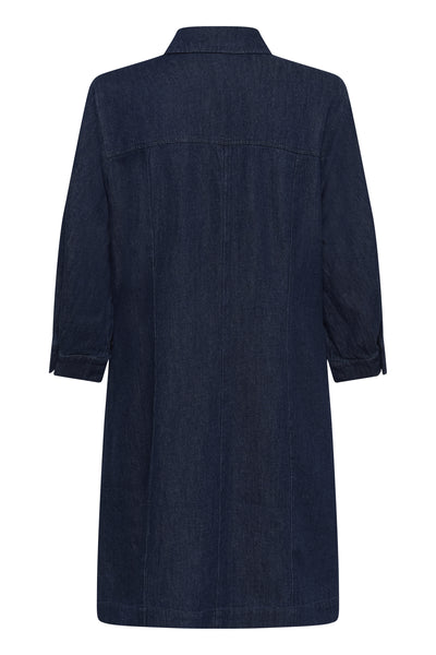 SLChaman Short Dress Dark Blue Denim - 301728 - 30409131 Thumbnail