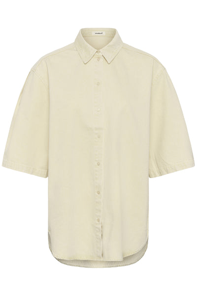 SLNinnia Shirt SS Reed Yellow Denim - 304860 - 30409187 Thumbnail