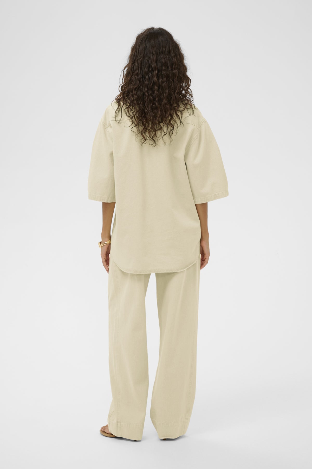 SLNinnia Shirt SS Reed Yellow Denim - 304860 - 30409187