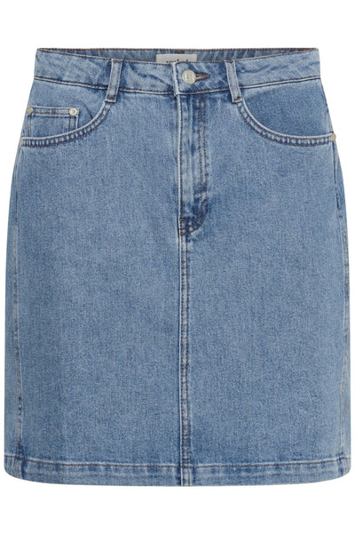 SLAdabella Skirt Light Blue Denim - 301233 - 30409202 Thumbnail