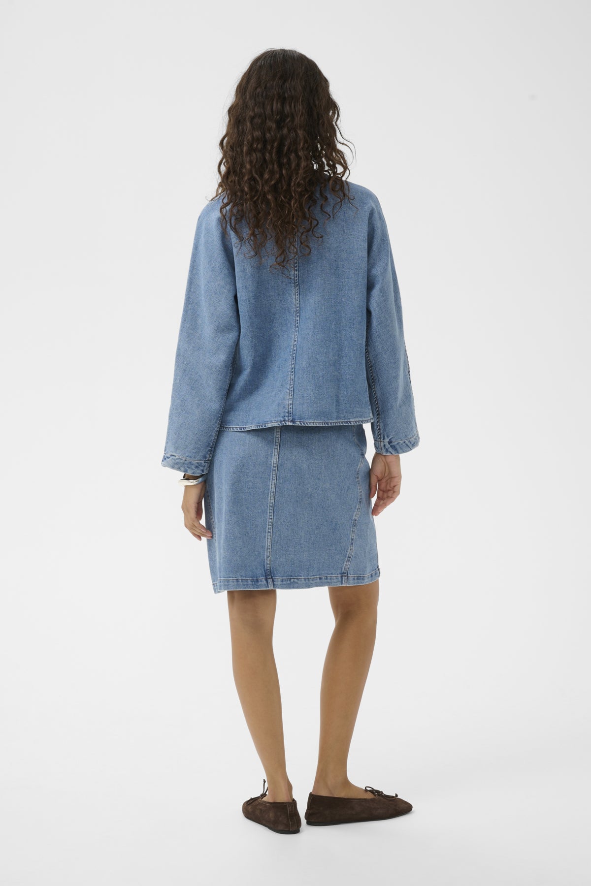 SLAdabella Skirt Light Blue Denim - 301233 - 30409202