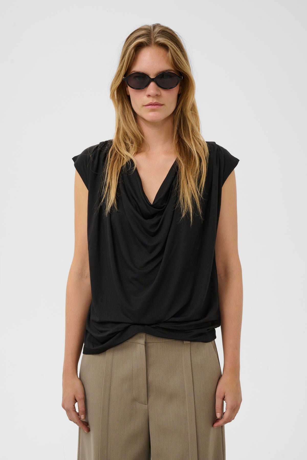 SLHanadi Waterfall Top Black - 194008 - 30409232