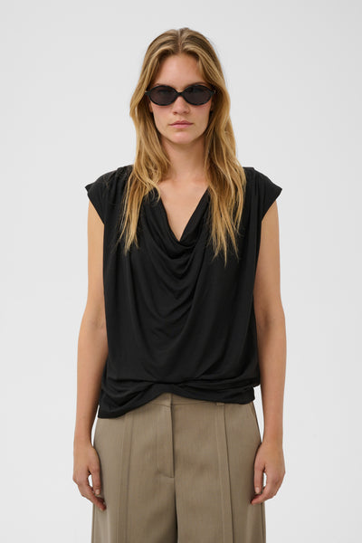 SLHanadi Waterfall Top Black - 194008 - 30409232 Thumbnail