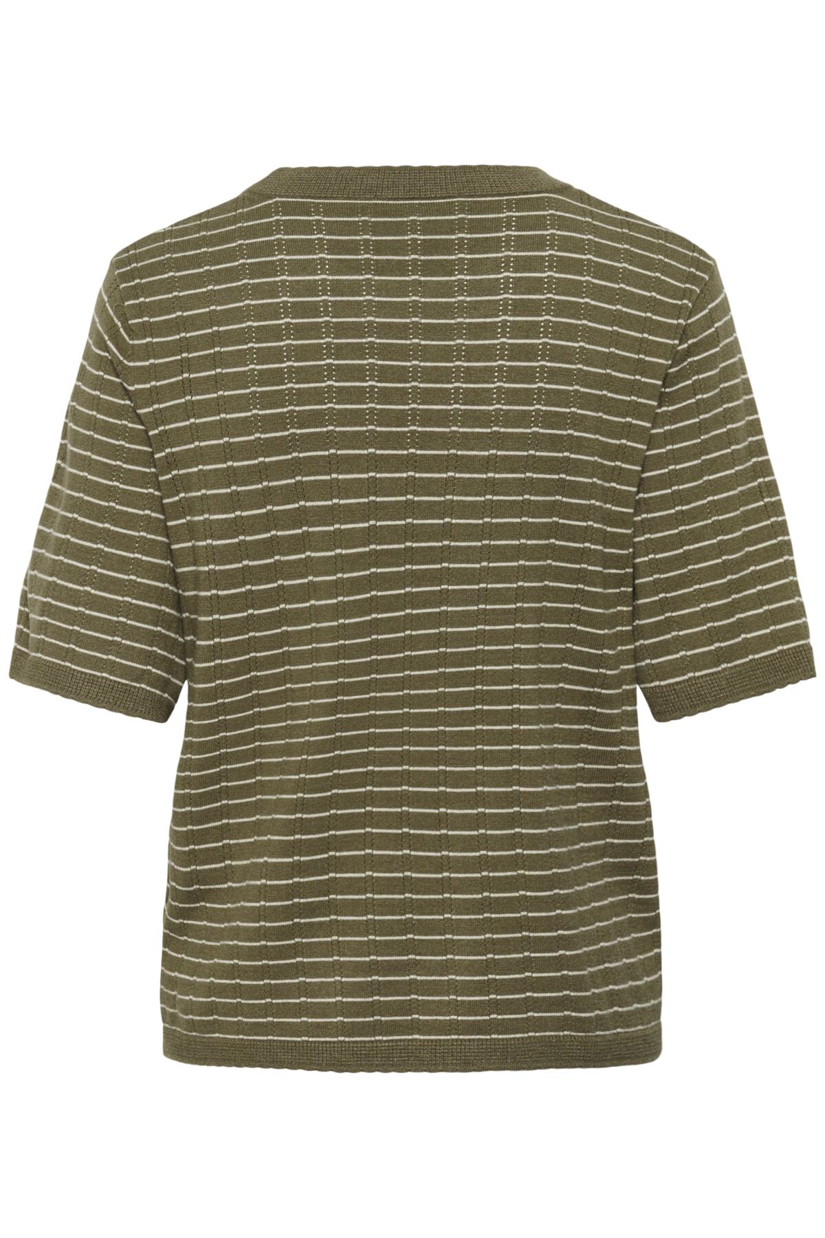 SLSpina Pullover SS Dusky Green w Turtledove St - - 30409267