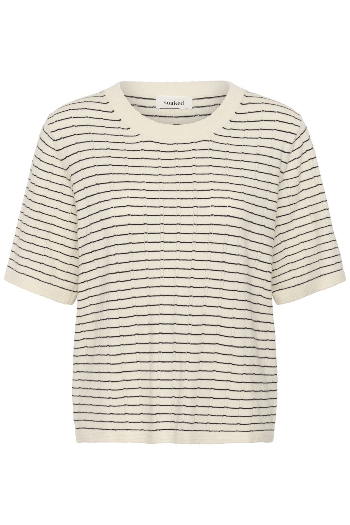 SLSpina Pullover SS Turtledove w Black stripe - 30 - 30409267