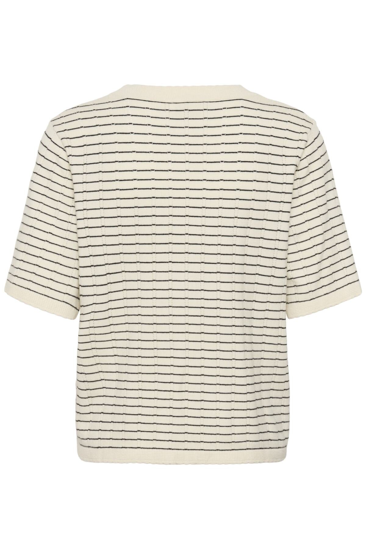 SLSpina Pullover SS Turtledove w Black stripe - 30 - 30409267