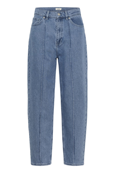 SLRinatina Barrel Jeans Medium Blue Denim - 301130 - 30409277 Thumbnail