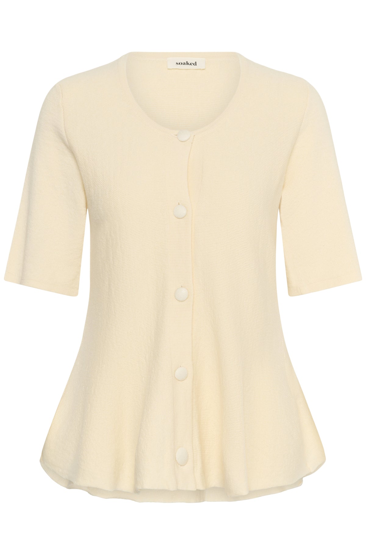 SLSanja Peplum Cardigan Turtledove - 125202 - 30409291