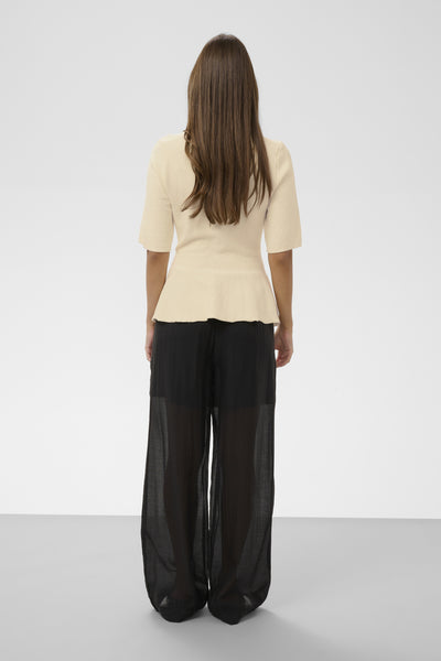 SLSanja Peplum Cardigan Turtledove - 125202 - 30409291 Thumbnail