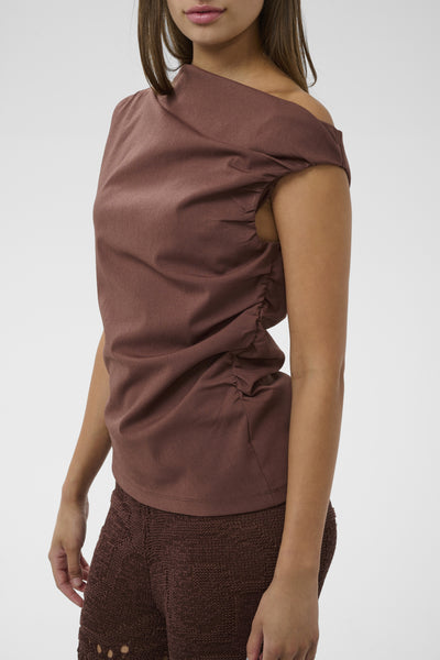 SLEirlys Dalida Top Brown Stone - 191322 - 30409319 Thumbnail