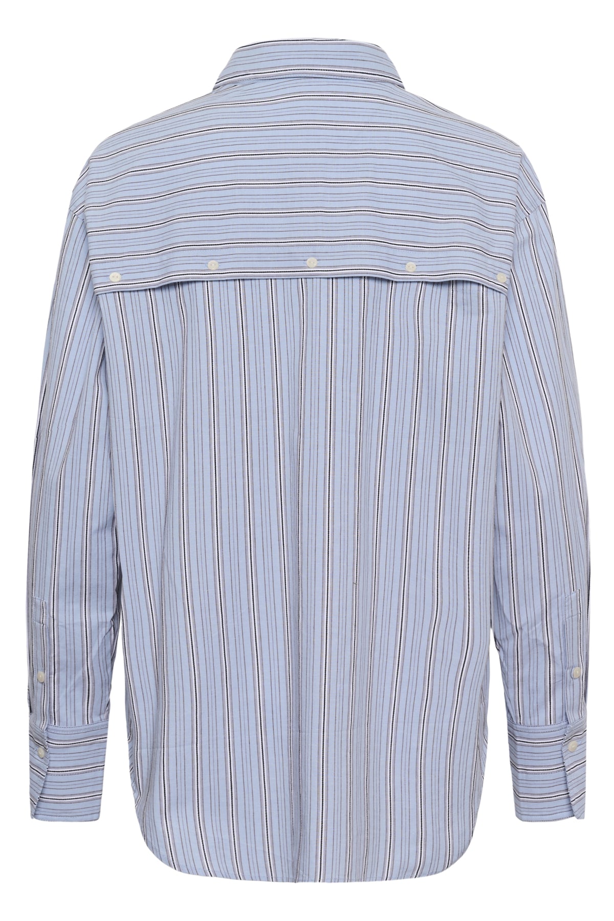 SLNoelle Striped Yoke Shirt LS Ashely Blue Stripes - 305045 - 30409340