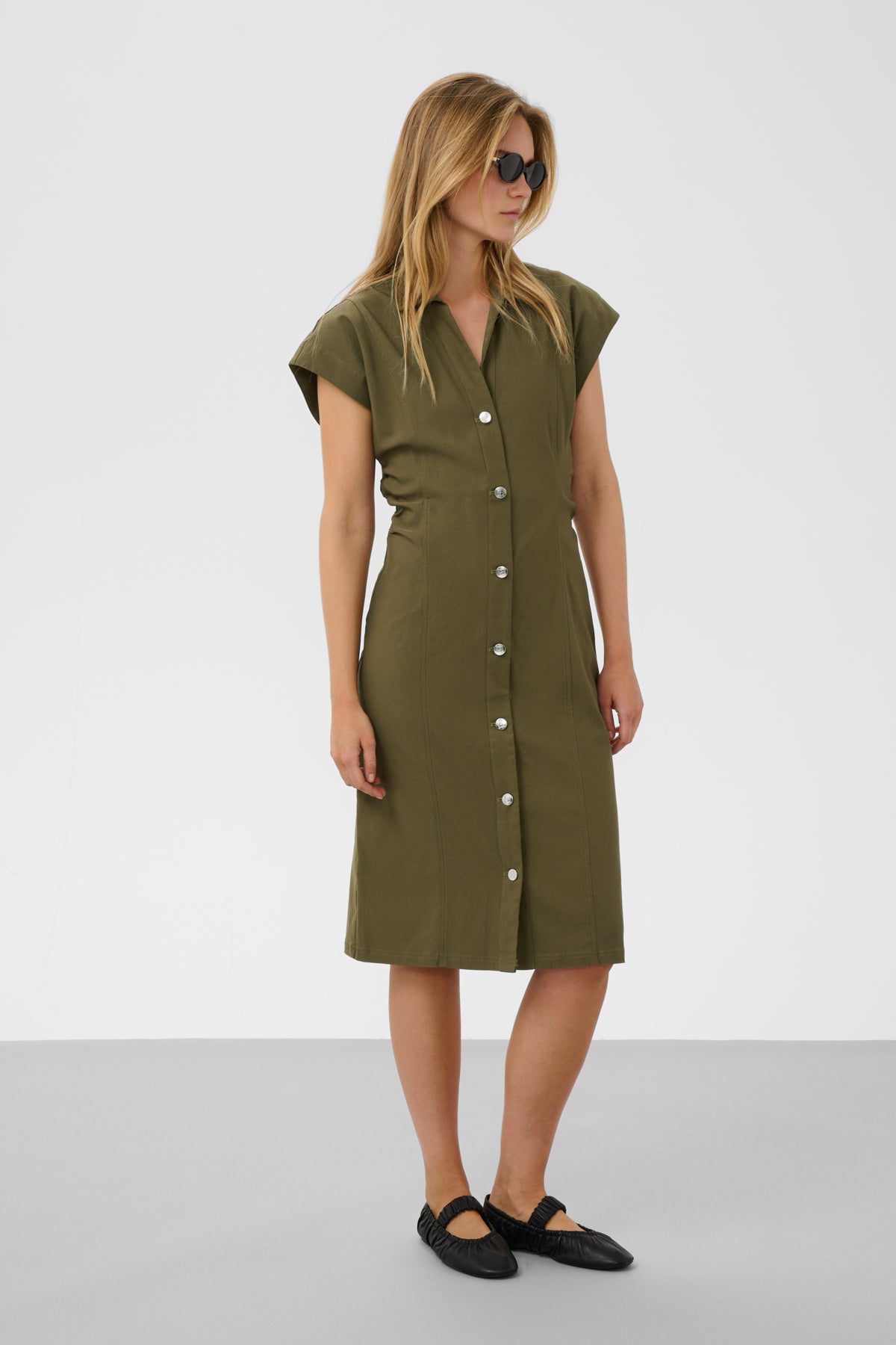 SLZazu Shirt Dress Beech - 190618 - 30409347
