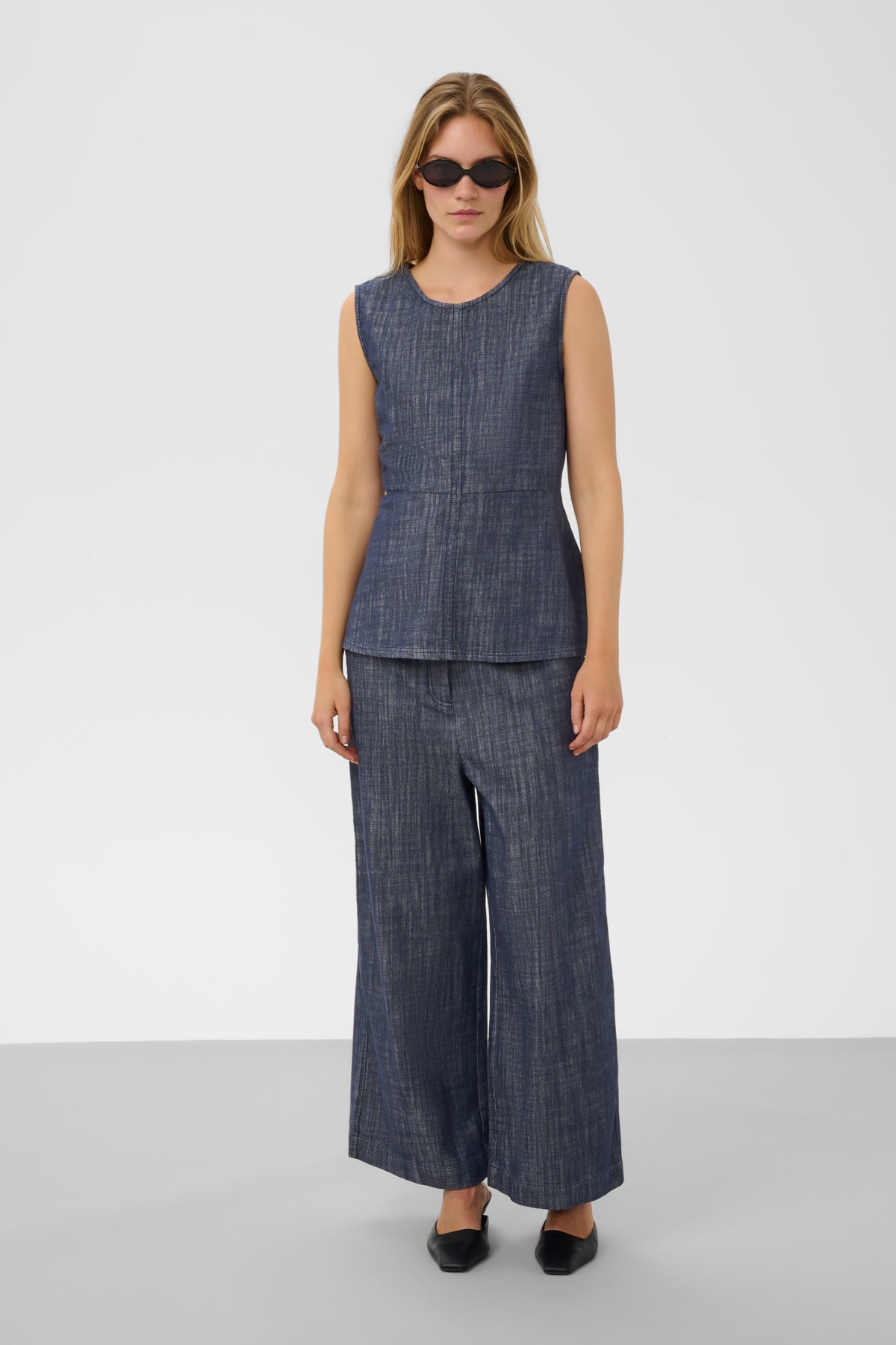 SLLufira Pants Dark Blue Denim - 301728 - 30409355