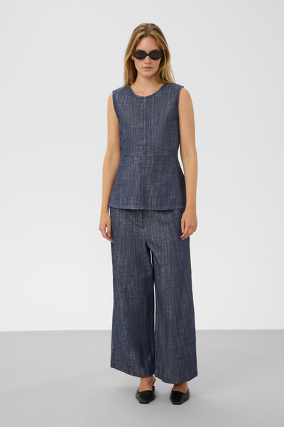 SLLufira Pants Dark Blue Denim - 301728 - 30409355 Thumbnail