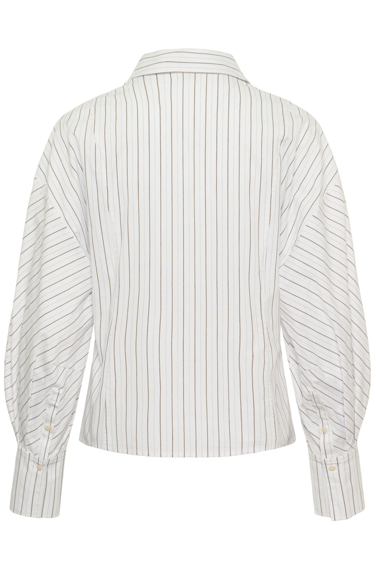 SLNoelle Balloon Shirt White and Beech Stripe - 30508 - 30409361