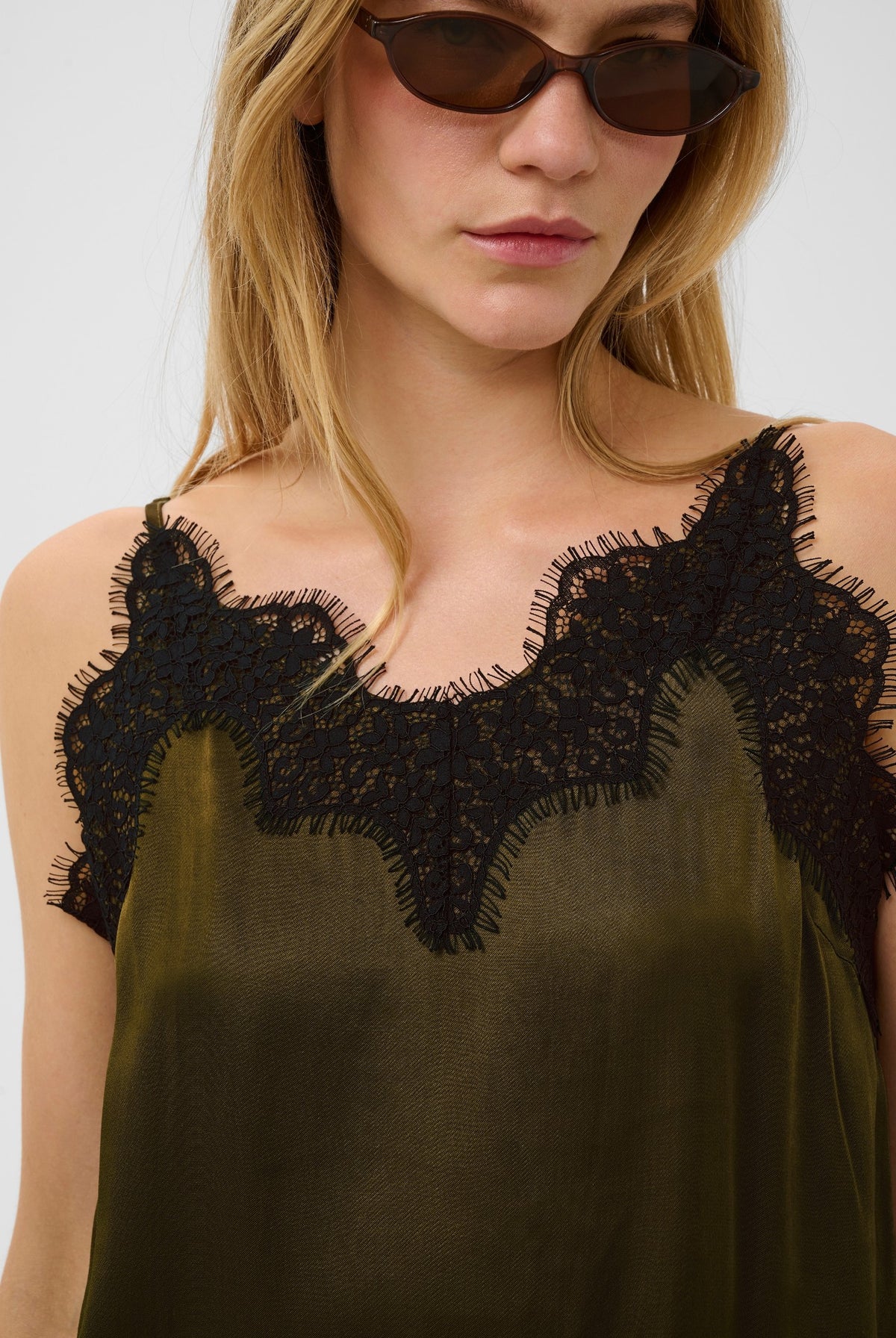 SLIrini Lace Top Beech - 190618 - 30409378