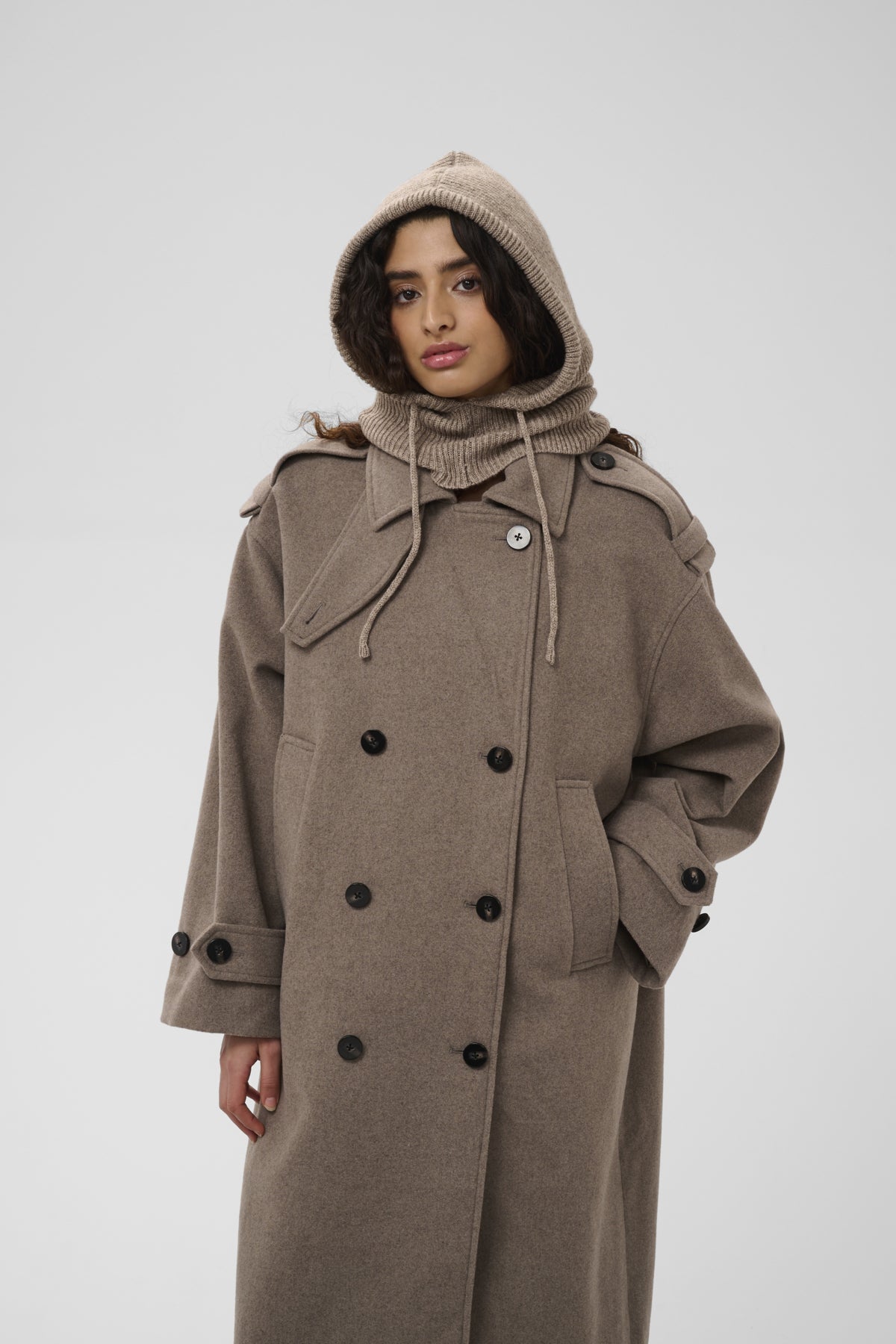 SLGyda Balaclava Desert Taupe Melange - 1713111 - 30409392