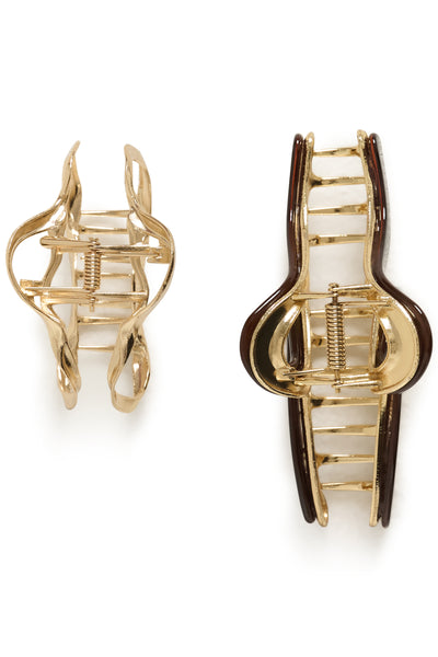 SLInah Hair Clips 2-Pack Gold - 150927 - 30409398 Thumbnail