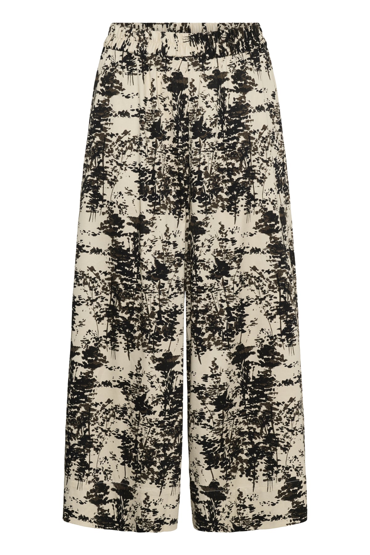 SLNaelle Printed Pants Oatmeal Forest - 305085 - 30409405