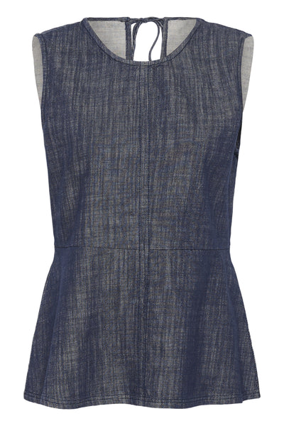 SLLufira Top Dark Blue Denim - 301728 - 30409411 Thumbnail