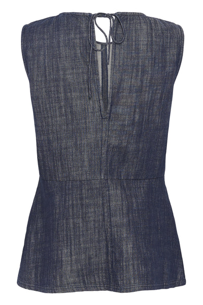 SLLufira Top Dark Blue Denim - 301728 - 30409411 Thumbnail