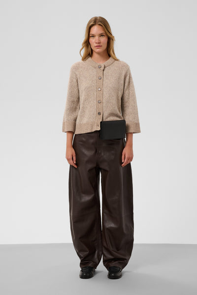 SLIdalia Cardigan SS Walnut Melange - 1811121 - 30409424 Thumbnail