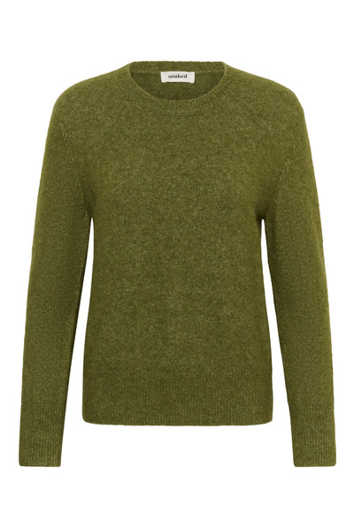 SLAnina Molina Crew-Neck Pullo Loden Green Melange - 1804221 - 30409434 Thumbnail
