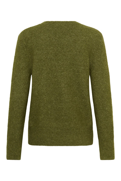 SLAnina Molina Crew-Neck Pullo Loden Green Melange - 1804221 - 30409434 Thumbnail