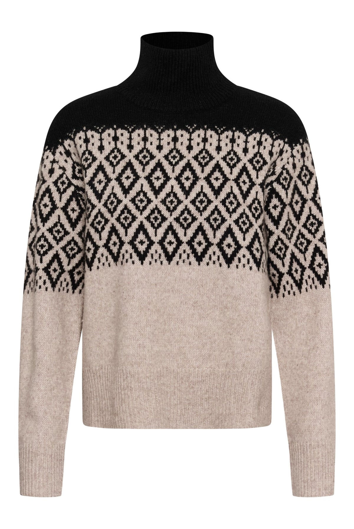 SLKaegan Pullover Black and Pistachio Fair Isle - 30409436