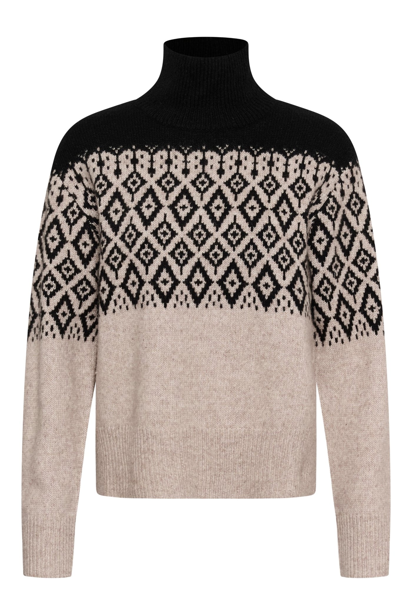 SLKaegan Pullover Black and Pistachio Fair Isle - 30409436