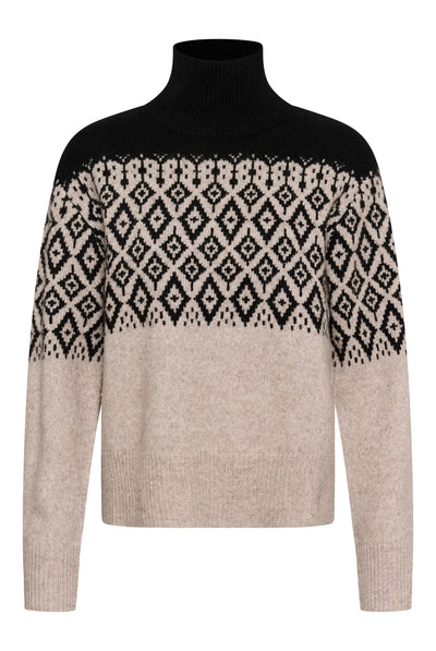 SLKaegan Pullover Black and Pistachio Fair Isle - 30409436 Thumbnail