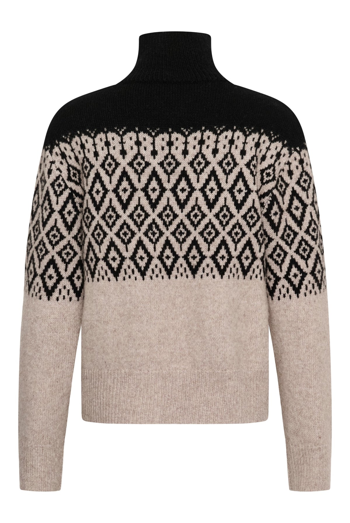 SLKaegan Pullover Black and Pistachio Fair Isle - 30409436