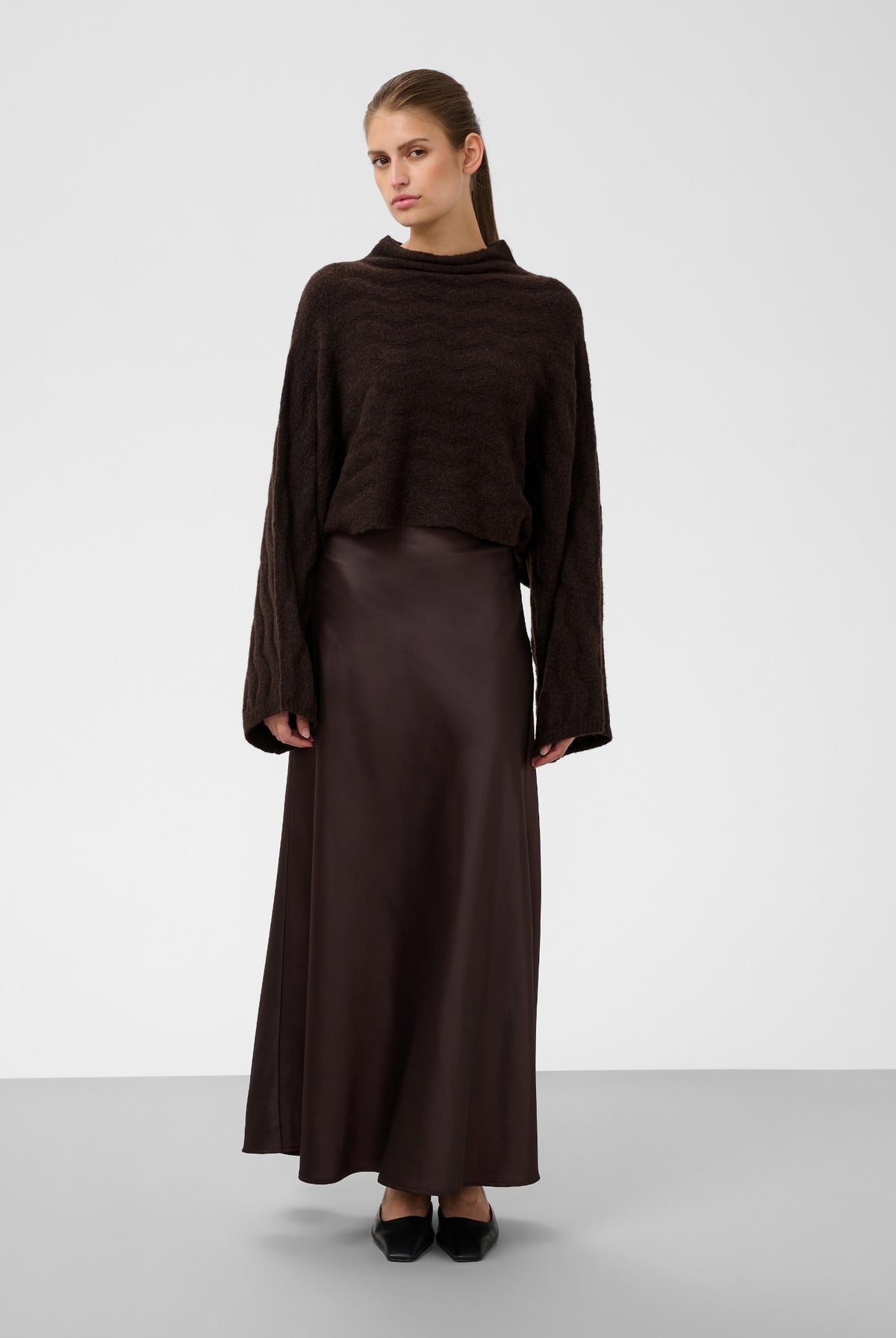 SLIdalia Poncho Pullover Ganache Melange - 1910181 - 30409447