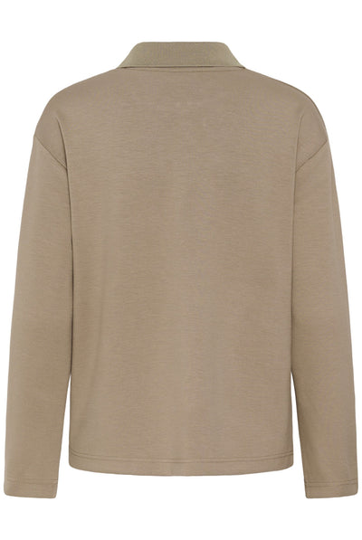 SLMarigold Polo Sweatshirt Walnut - 181112 - 30409473 Thumbnail