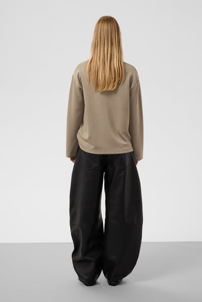 SLMarigold Polo Sweatshirt Walnut - 181112 - 30409473 Thumbnail