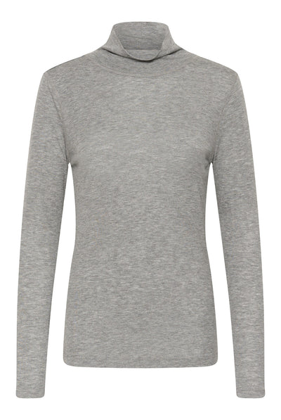 SLInana High Neck Grey Melange - 303161 - 30409482 Thumbnail