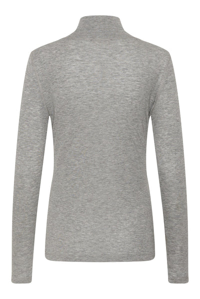 SLInana High Neck Grey Melange - 303161 - 30409482 Thumbnail