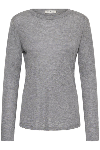 SLInana Crew-Neck Grey Melange - 303161 - 30409483 Thumbnail