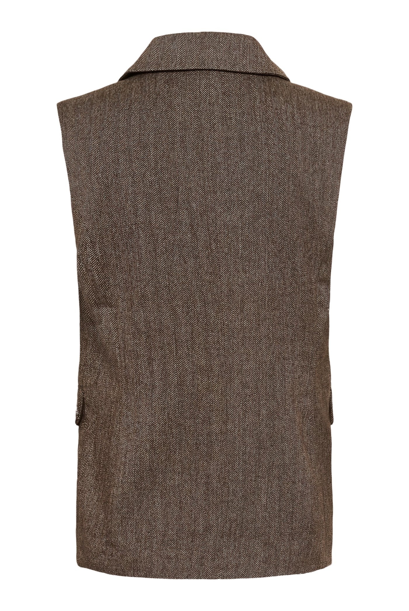 SLKango Waistcoat Ganache herringbone - 305270 - 30409490