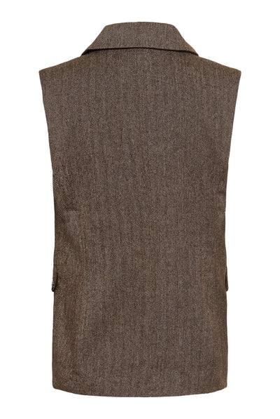 SLKango Waistcoat Ganache herringbone - 305270 - 30409490 Thumbnail