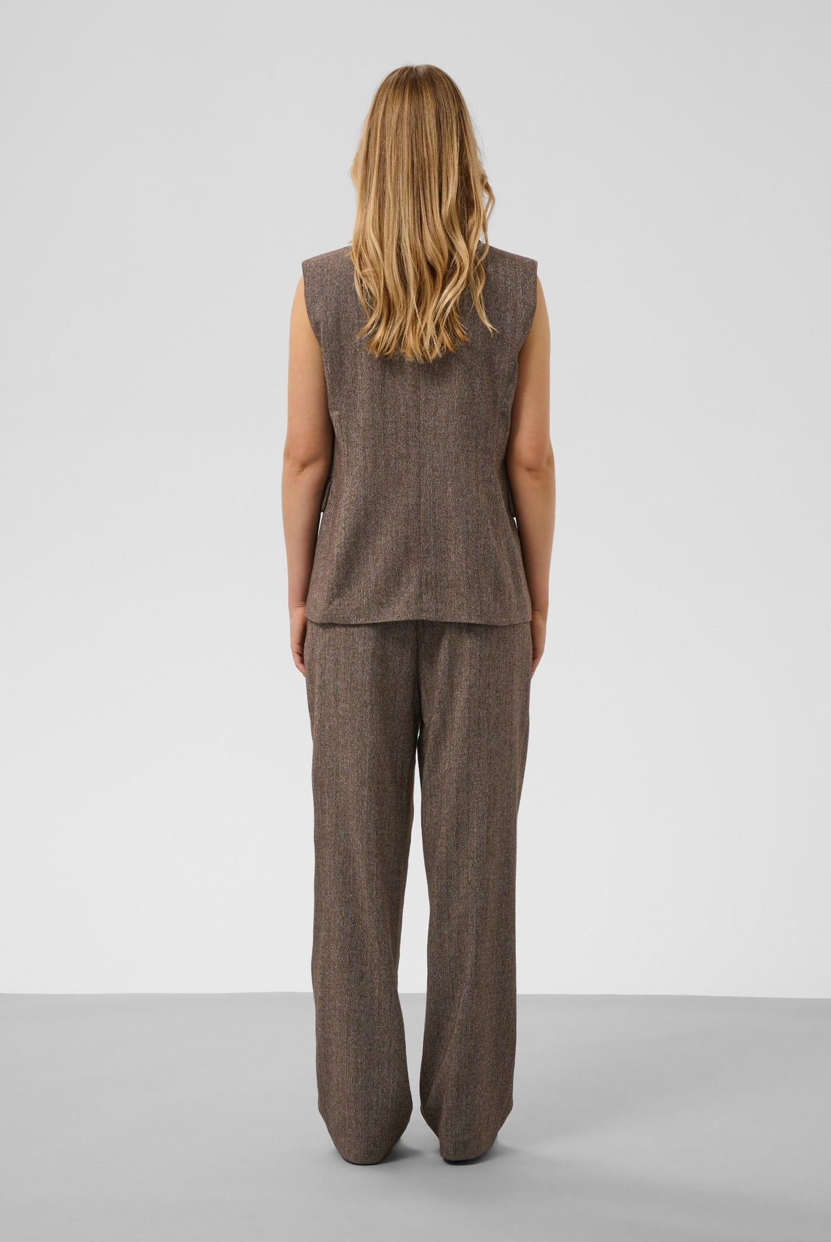 SLKango Pants Ganache herringbone - 305270 - 30409492