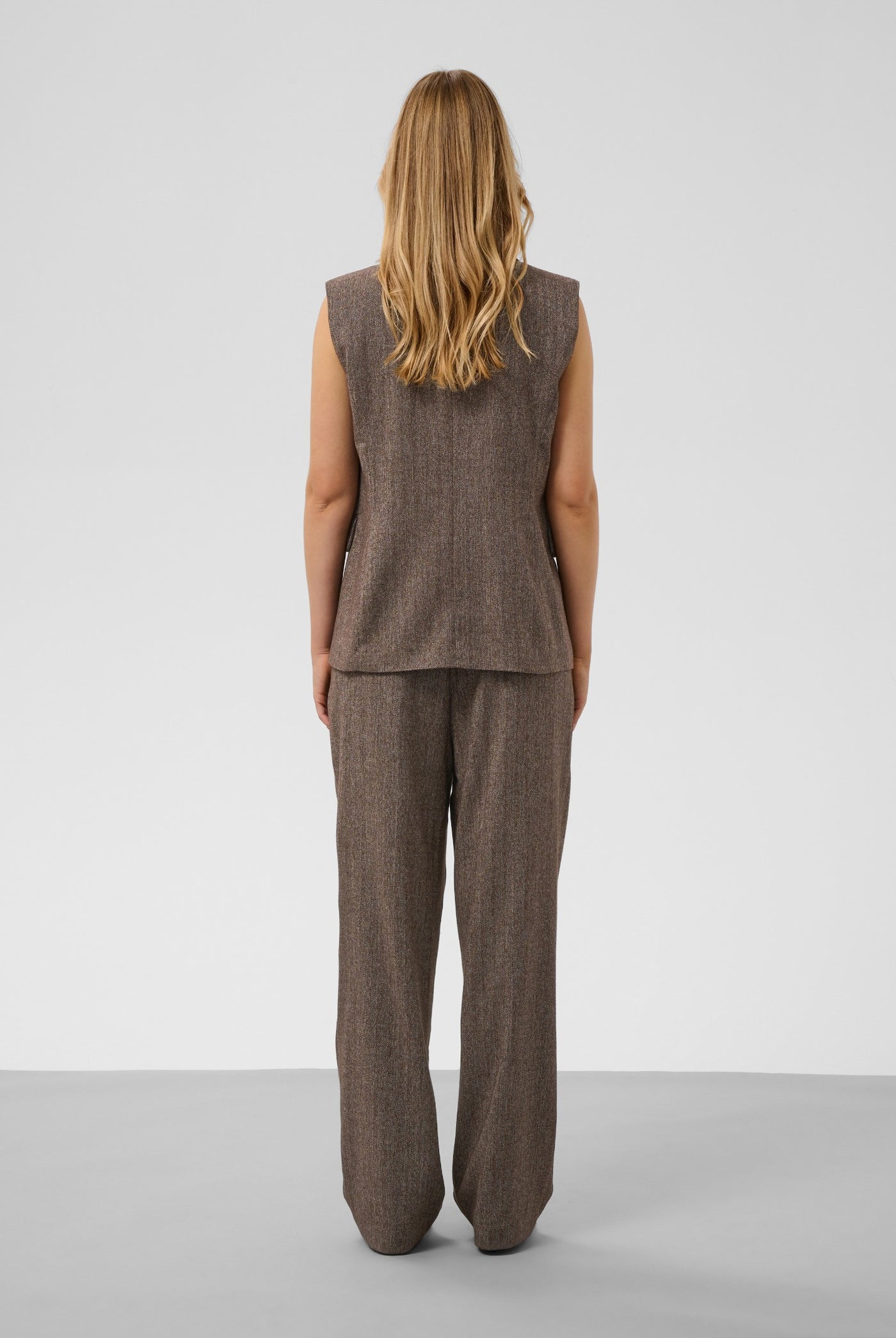 SLKango Pants Ganache herringbone - 305270 - 30409492