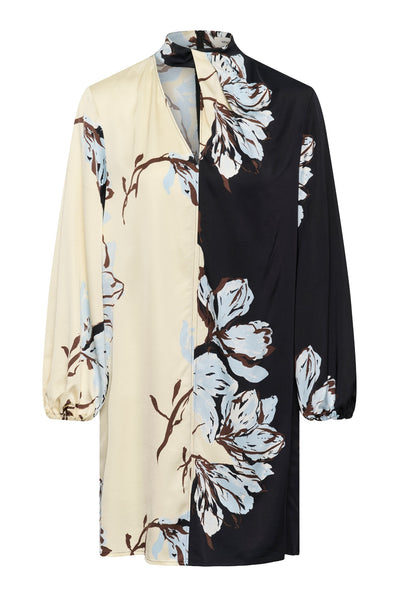 SLCinna Dress Short Pistachio and Black Floral - 3 - 30409546 Thumbnail