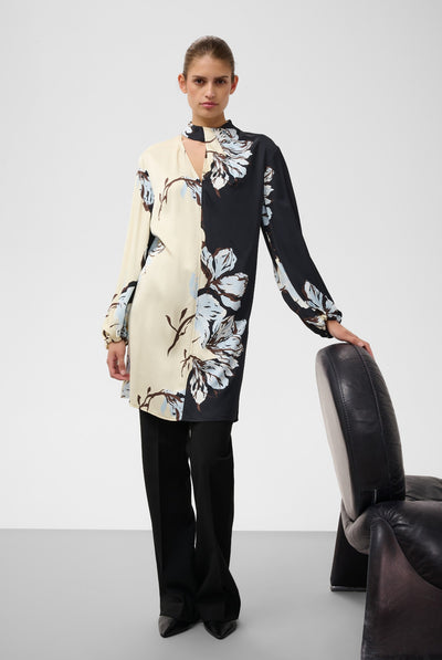 SLCinna Dress Short Pistachio and Black Floral - 3 - 30409546 Thumbnail