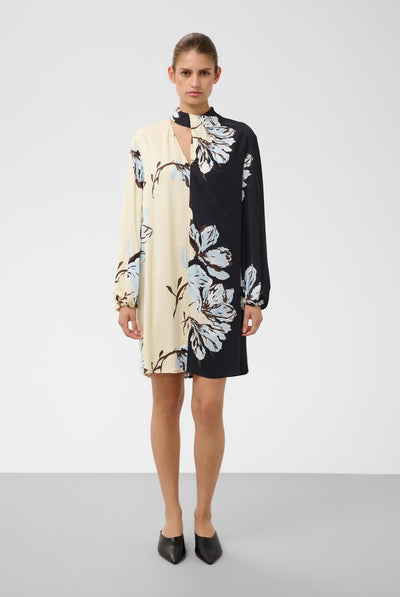SLCinna Dress Short Pistachio and Black Floral - 3 - 30409546 Thumbnail